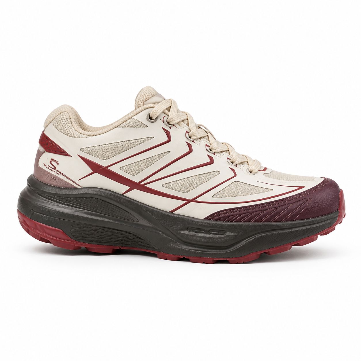 Salomon XT-EVR – Cream / Burgundy — image 1