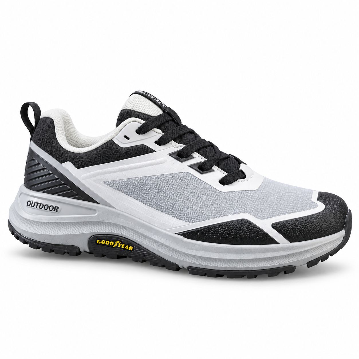 Skechers Trail Running Shoes – White/Grey/Black — product view 2