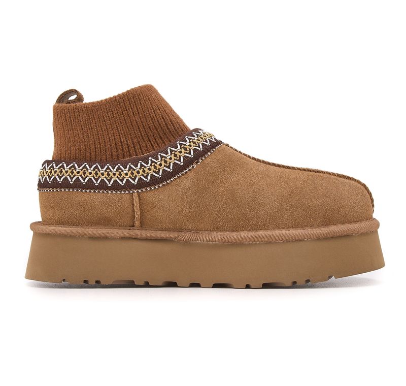 UGG Tasman Platform Sock in Chestnut - Side View