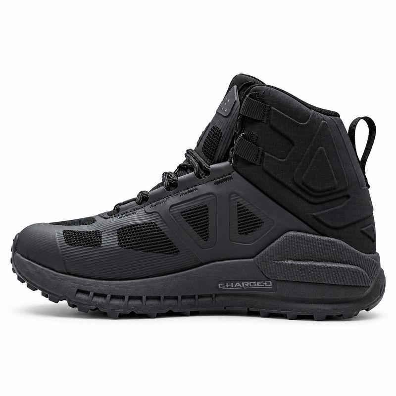 Under Armour Men's Tactical High-Top Boots – Triple Black