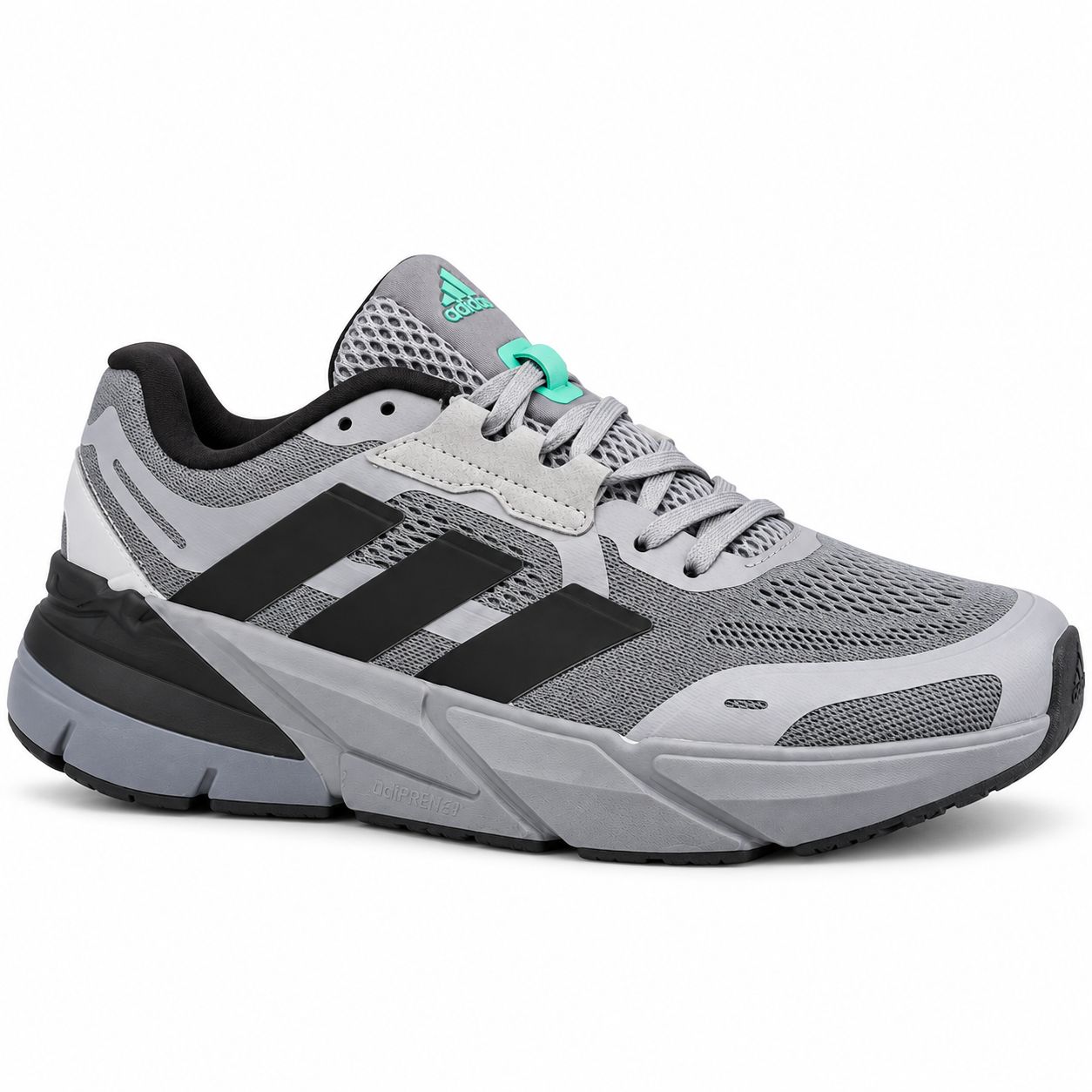 adidas Cushioned Running Shoes – Grey / Black / Mint – main image
