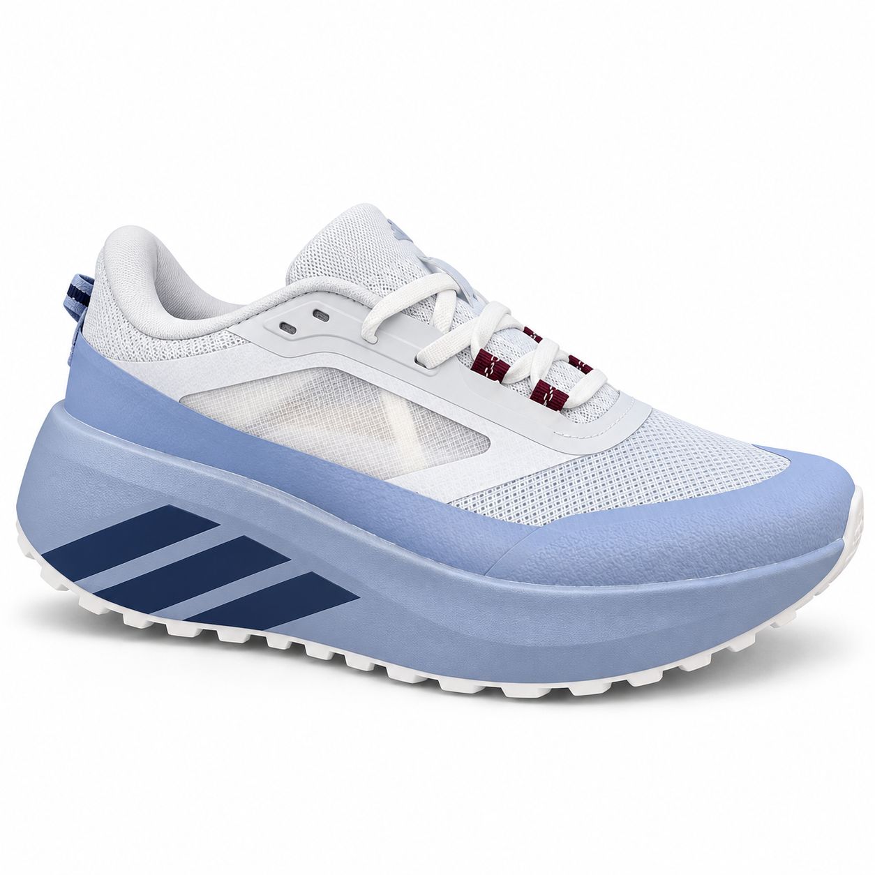 Adidas Hyperboost Running Shoes – Ice Blue / White / Navy – main image