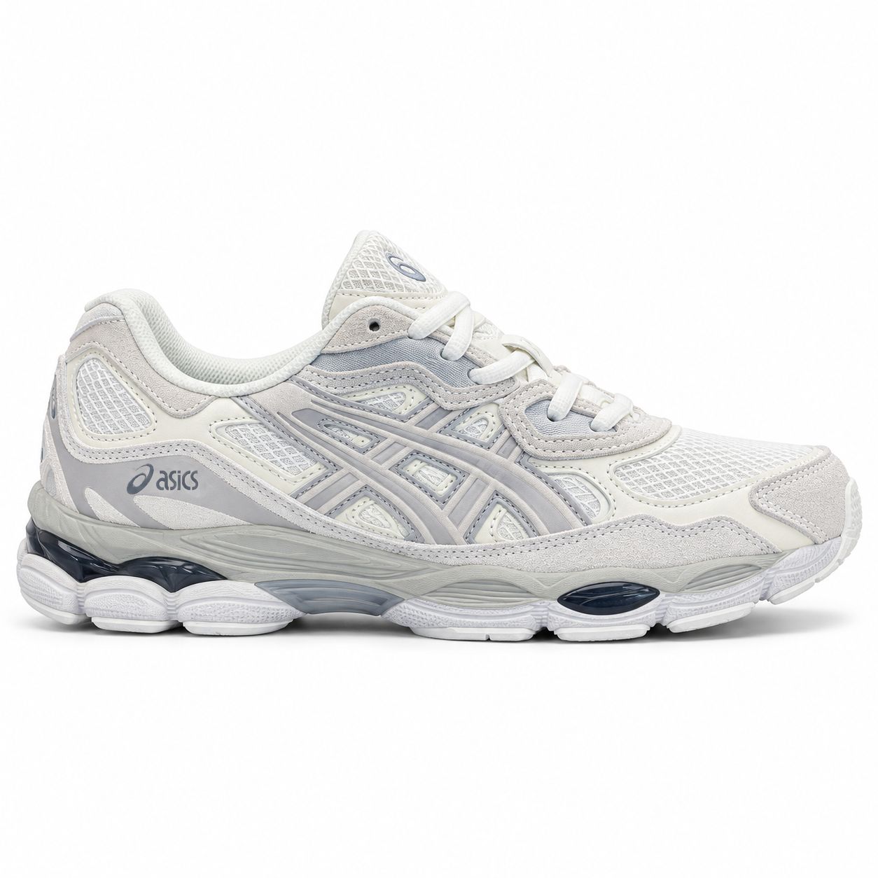 ASICS GEL-NYC Light Grey / Cream sneaker - lateral profile