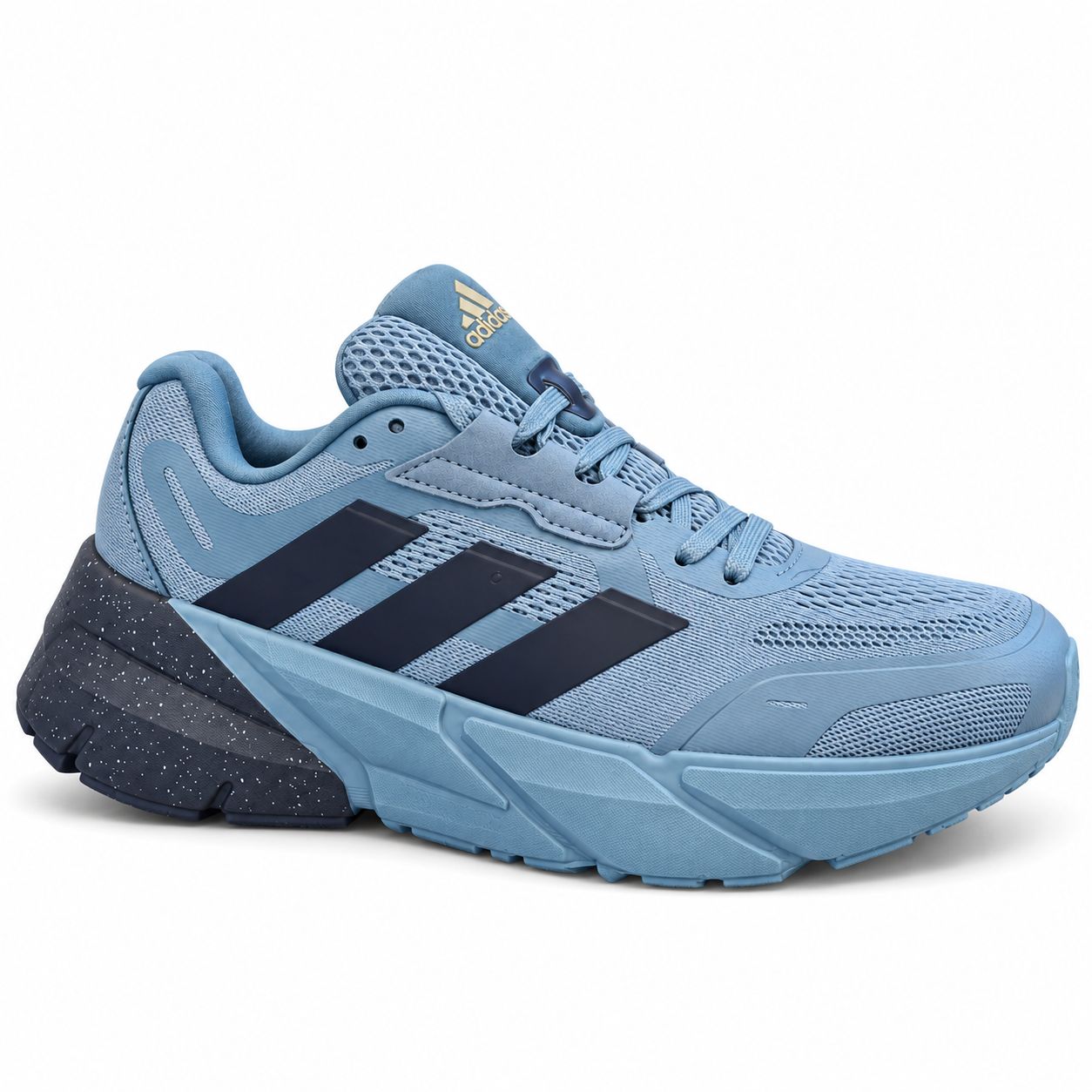 adidas Cushioned Running Shoes – Light Blue / Navy – main image