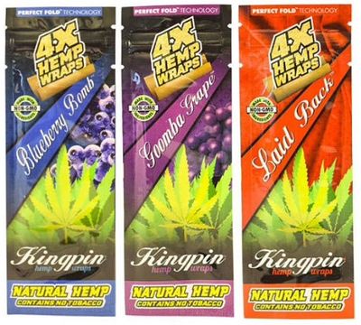 Kingpin Hemp Wraps Asst