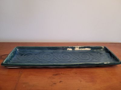 Long Ceramic Rolling Tray