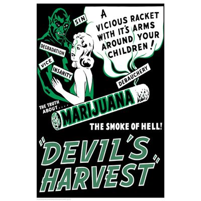 Vintage Cannabis Poster