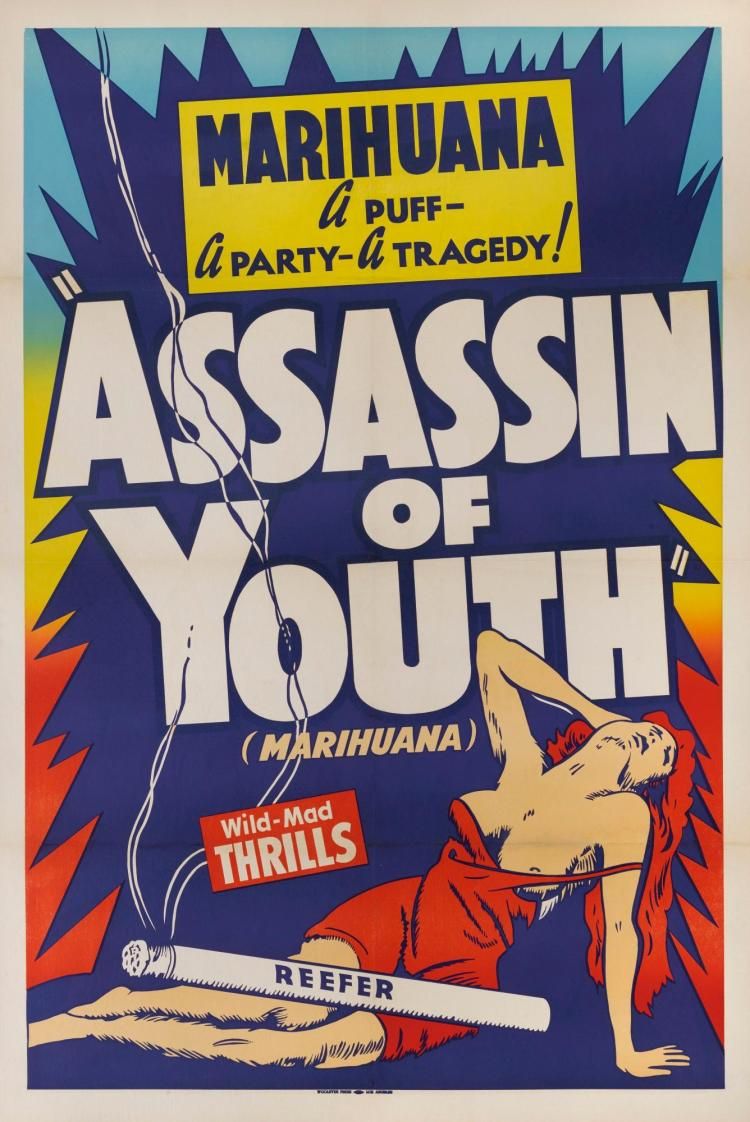 Marijuana Assasin Of Youth Vintage Poster