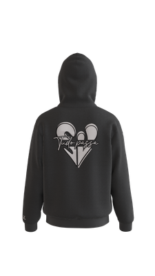 Tudo Passa Grey Hoodie – White Embroidery