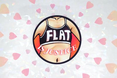 FLAT IS JUSTICE STICKER