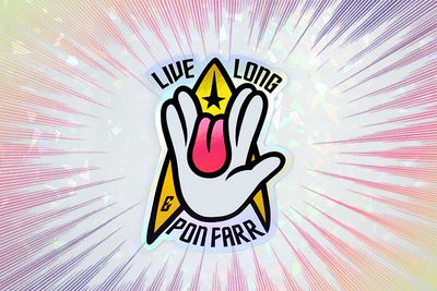 PON FARR STICKER