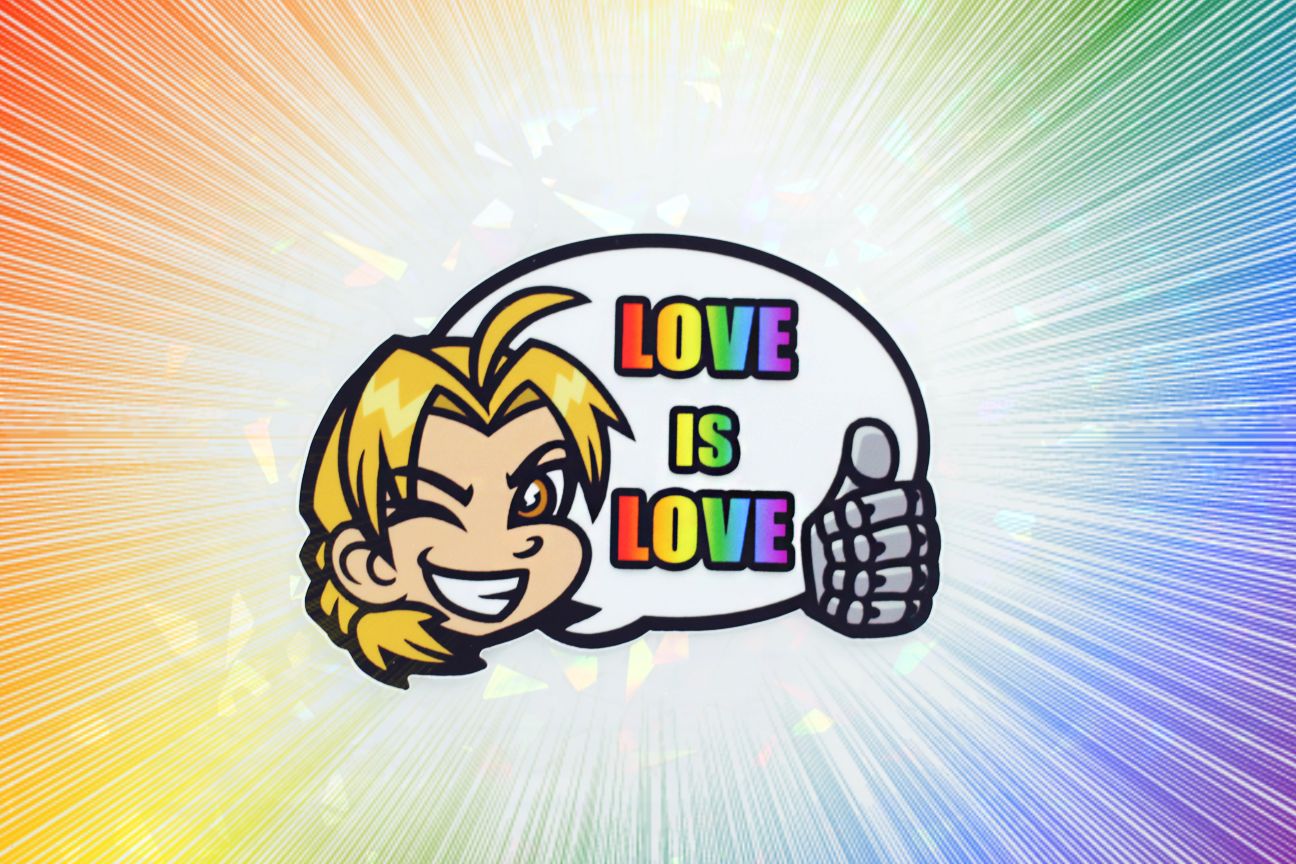 LOVE IS LOVE STICKER