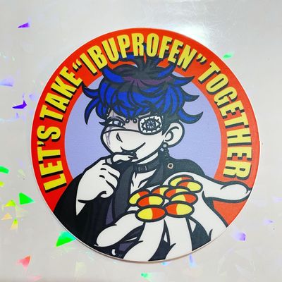 &quot;IBUPROFEN&quot; STICKER