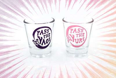 PASS THE YAOI AND YURI SHOT GLASSES