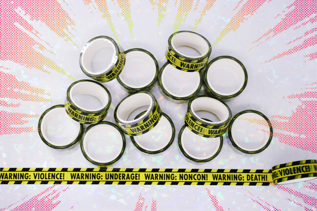 CONTENT WARNING WASHI TAPE