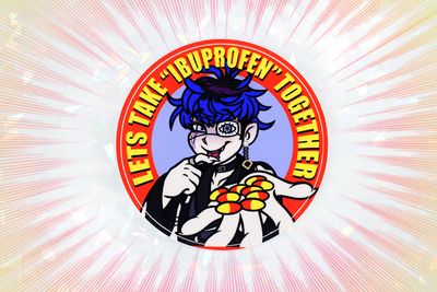 "IBUPROFEN" STICKER