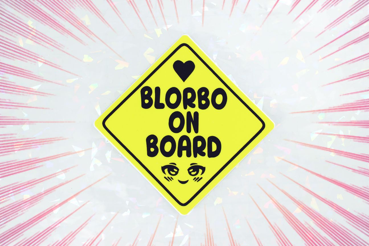 BLORBO ON BOARD STICKER