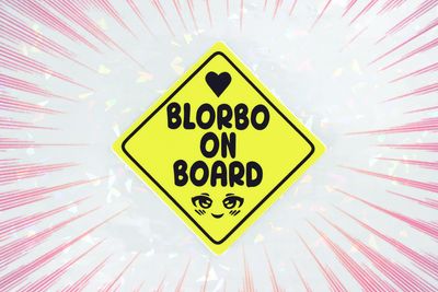 BLORBO ON BOARD STICKER