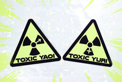 TOXIC YAOI AND YURI GLOW IN THE DARK STICKERS