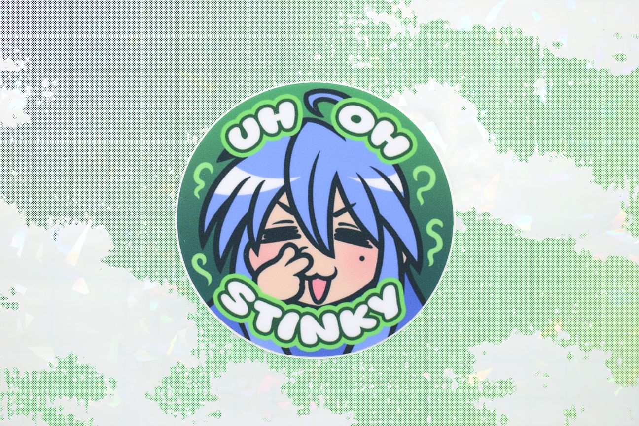 UH OH STINKY STICKER