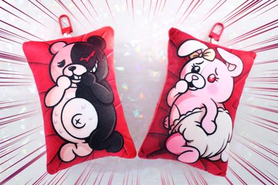 MONOKUMA &amp; MONOMI MINI DAKI KEYCHAIN