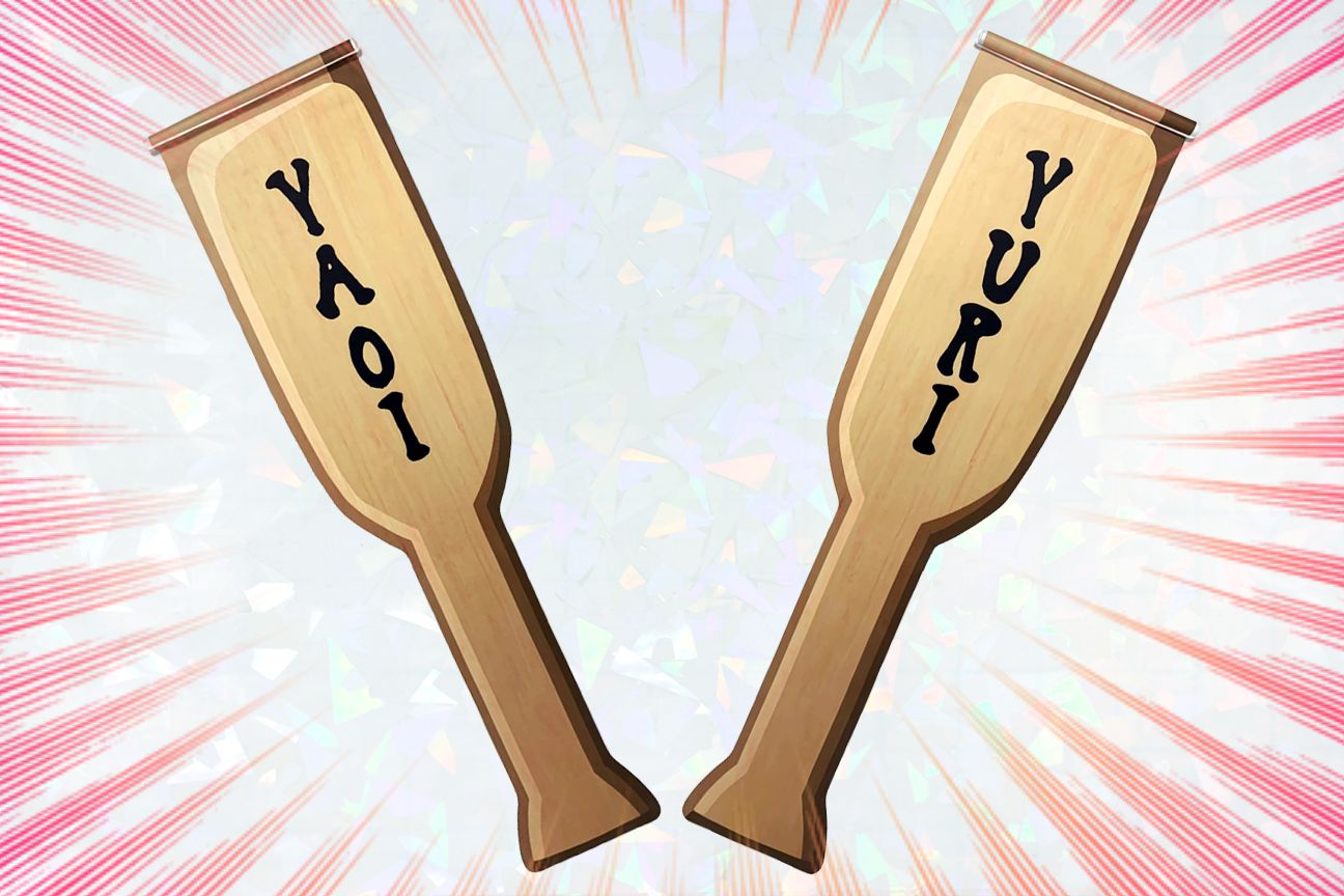 YAOI &amp; YURI PADDLE PIN BANNERS