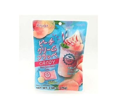 Japanese Kasugai Peach Cream Frappe Candy 2.68Oz/ 76G