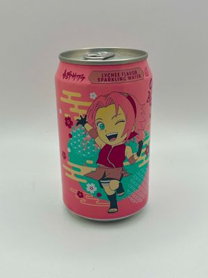 Ocean Bomb Naruto Shippuden Sakura Lychee Flavor Sparkling Water