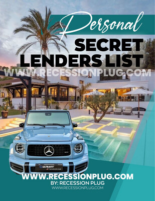 Personal Secret Lenders List EBOOK