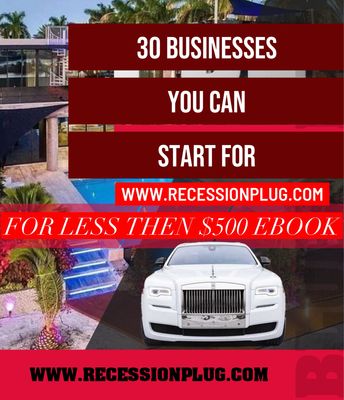 30 BUSINESSES YOU CAN START FOR LESS THEN $500 EBOOK