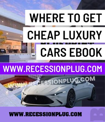 WHERE TO GET CHEAP LUXURY CARS EBOOK