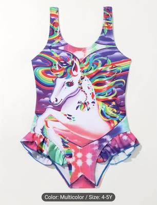 Toddler Girls Ruffle Swimsuit