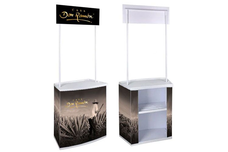 Portable Promotional Table with Header