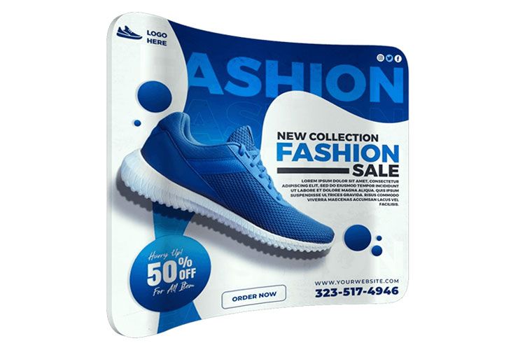 Curved Tension Fabric Display