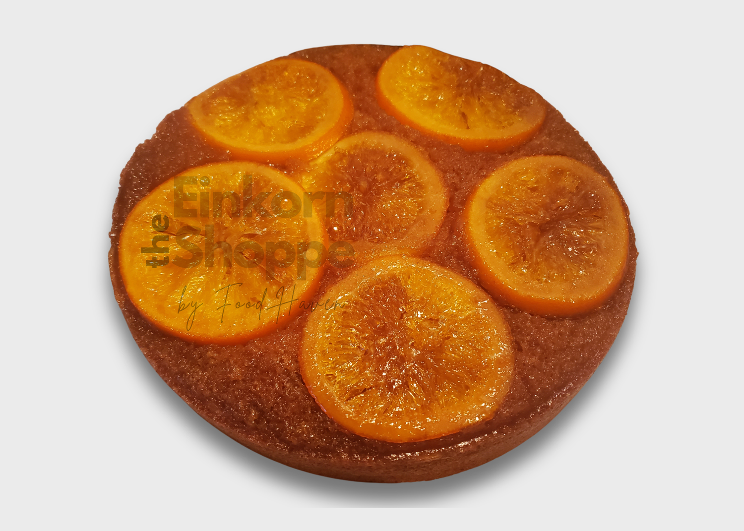 Orange Caramel Einkorn Coffee Cake (without the coffee)