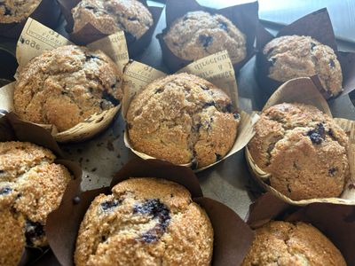 Einkorn Blueberry Muffins