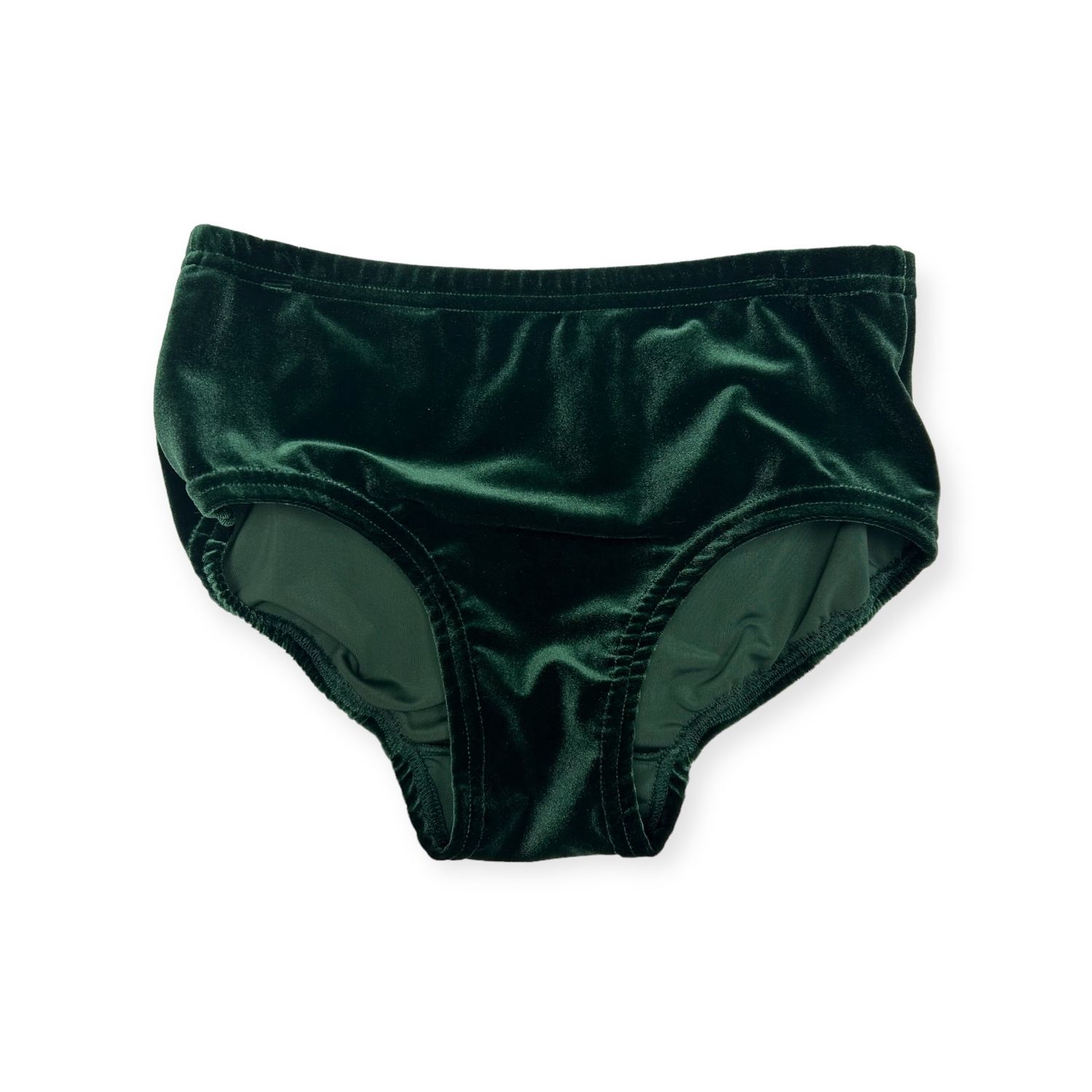 Details Dancewear - Bella Velvet Briefs-Green