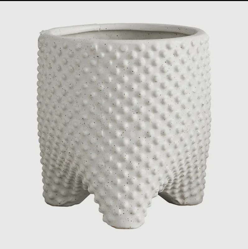 Textured Tripod Pot