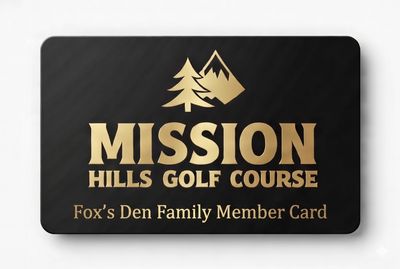Mini Golf ONLY Family Member Card