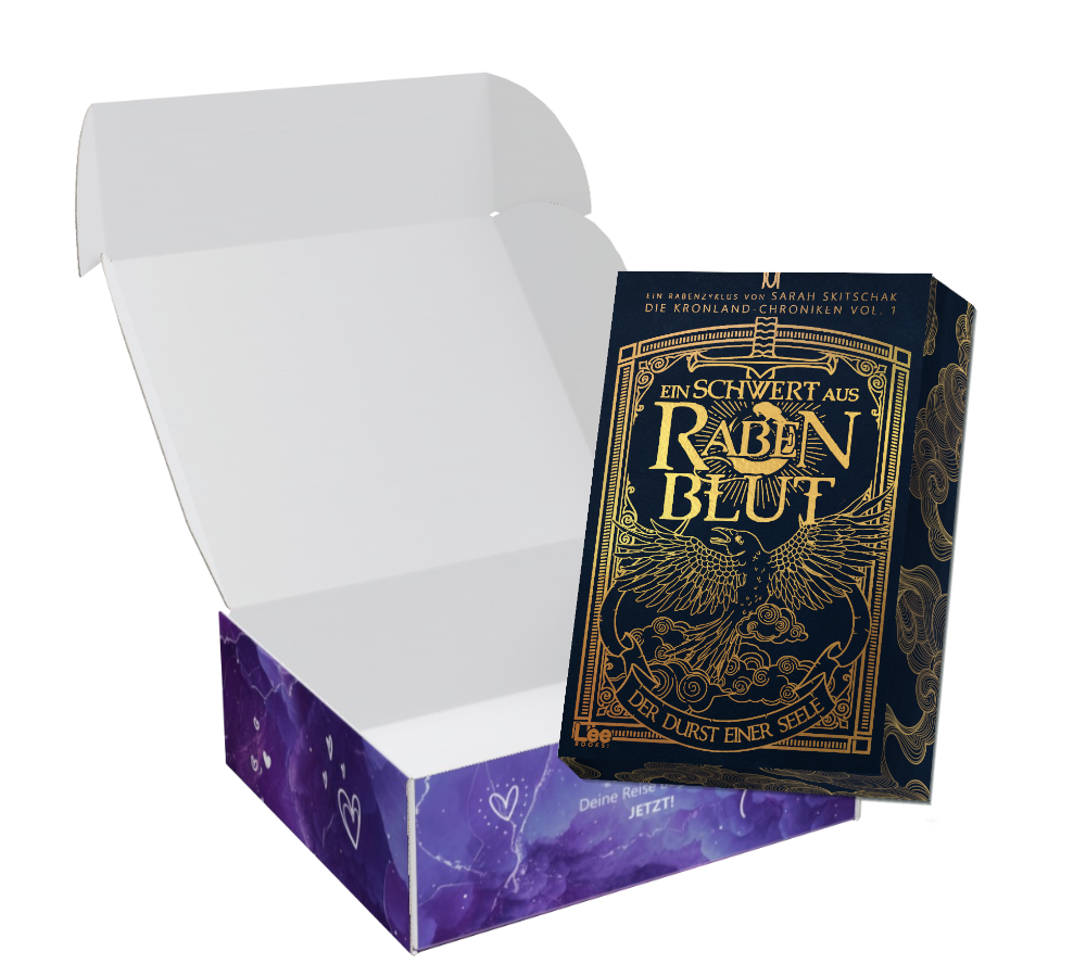 Buchbox Ein Schwert aus Rabenblut (signiert vorbestellen)