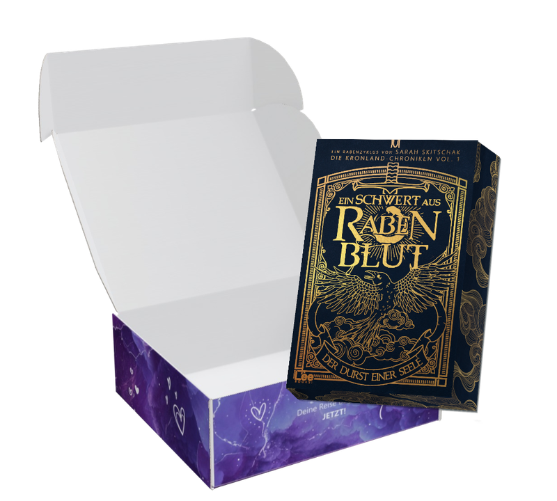 Buchbox Ein Schwert aus Rabenblut