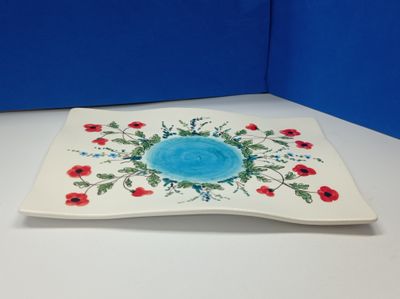 vassoio ondulato rettangolare 29X20 cm