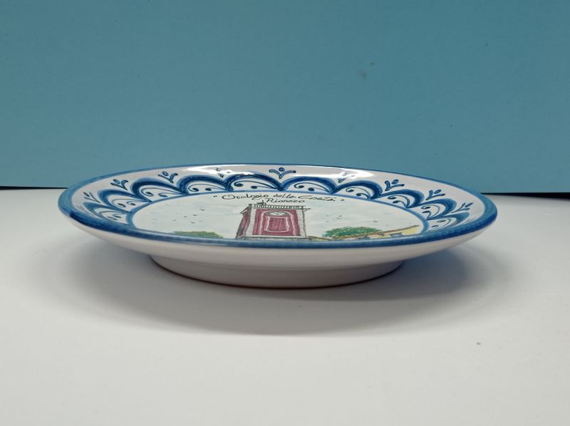 Piatto decorativo da parete, souvenir "Orologio della Costa", cm 20