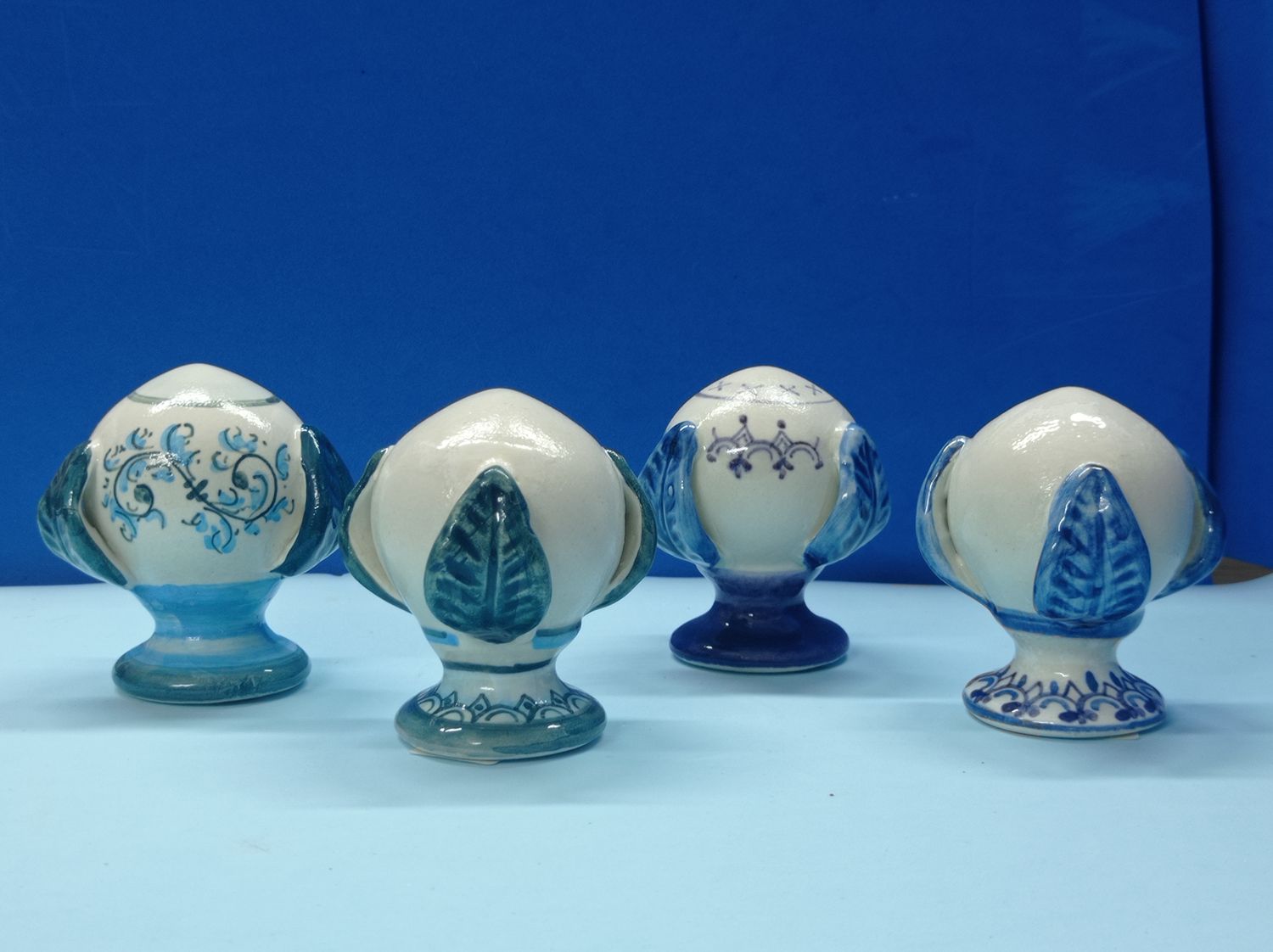 Pomi (ovvero Pumo) portafortuna, simbolo di fertilità e prosperità, idea regalo, h. 7 cm., gruppo di 4