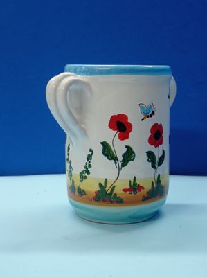 Vaso tubolare con manici