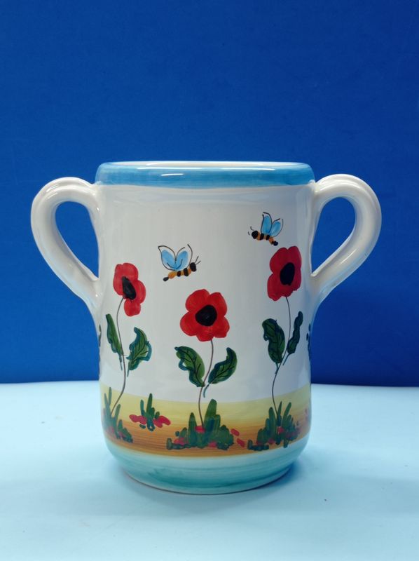 Vaso tubolare con manici