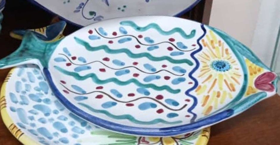 Vassoio a forma di pesce 30 cm