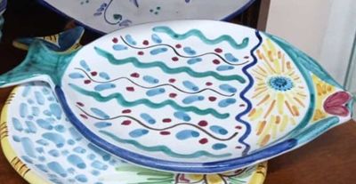 Vassoio a forma di pesce 30 cm
