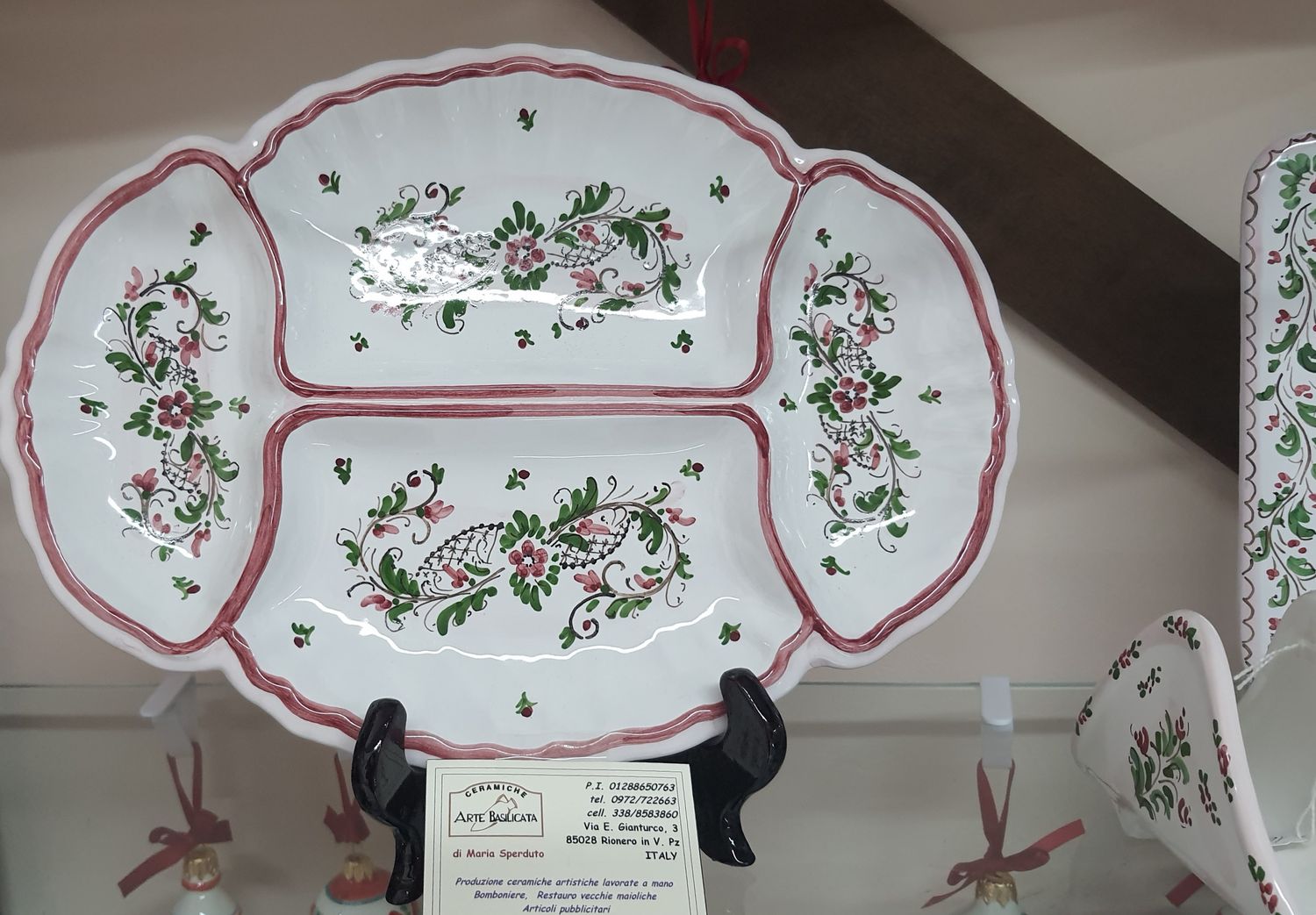 Antipastiera ovale cm 34, DISEGNO ESEMPLIFICATIVO