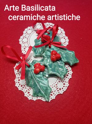 Decorazione ad agrifoglio o segnaposto